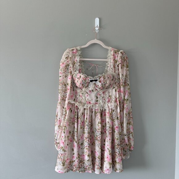 For Love & Lemons Emmaline Mini Dress - Picture 2 of 7